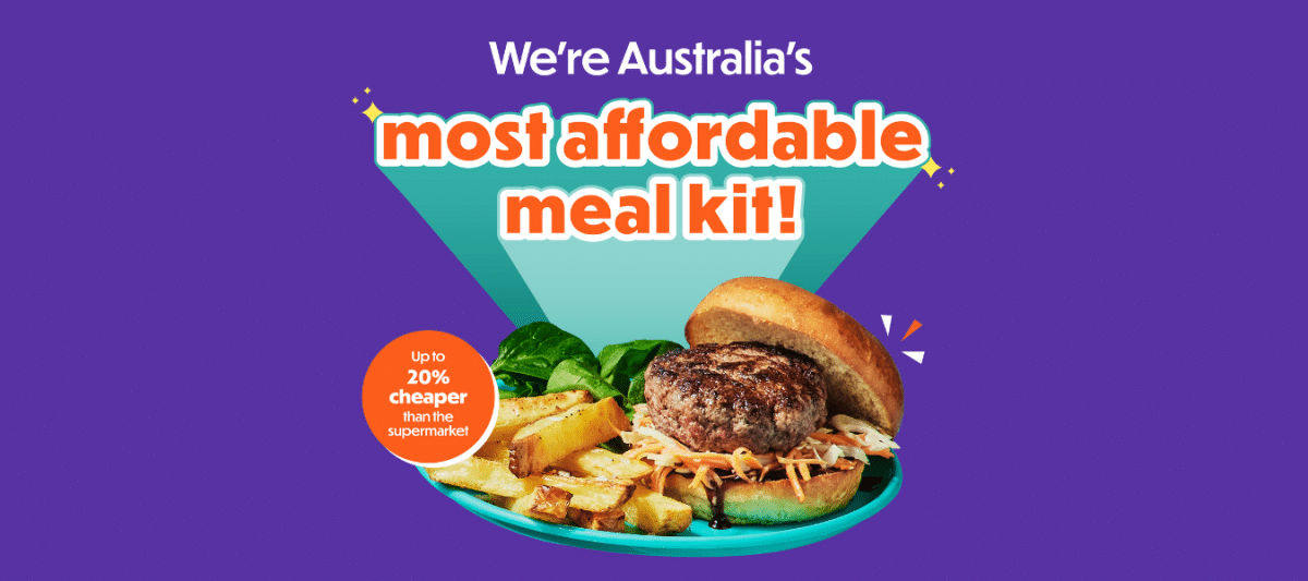 We're Australia's most affordable meal kit Australia's Affordable